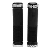 Maxbell Rubber MTB Bike Handlebar Grips Lock on Anti-slip Handle Bar Cover Silvery
