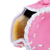 Maxbell Team Sport Left Handed Wear-resistant Youth Baseball Teeball Glove Pink  M