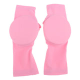 Maxbell 1 Pair Kids Skating Hand Guards Pads Palm Skateboards Protector Pink-L