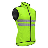 Maxbell Polyester Sleeveless Cycling Vest Cycling Vest Windproof Jersey Green XL