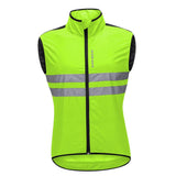 Maxbell Polyester Sleeveless Cycling Vest Cycling Vest Windproof Jersey Green XL