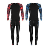 Maxbell Men's Long Sleeve Compression Sports Top T-Shirts and Pants M Black Red