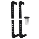 Maxbell 2pcs Soft Plastic Ice Hockey Figure Skate Blade Guard Cover Protector Black