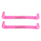 Maxbell 2pcs Soft Plastic Ice Hockey Figure Skate Blade Guard Cover Protector Pink