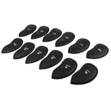 Maxbell 12 Pieces Waterproof PU Leather Golf Iron Head Cover Headcover Set Black 1