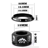 Maxbell Bicycle Hubs Nut M10 Folding Fixed Gear Bike Wheel Hubs Axle Screw Black