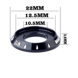 Maxbell Bicycle Hubs Nut M10 Folding Fixed Gear Bike Wheel Hubs Axle Screw Black