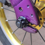 Maxbell Bicycle Hubs Nut M10 Folding Fixed Gear Bike Wheel Hubs Axle Screw Black