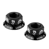 Maxbell Bicycle Hubs Nut M10 Folding Fixed Gear Bike Wheel Hubs Axle Screw Black
