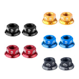 Maxbell Bicycle Hubs Nut M10 Folding Fixed Gear Bike Wheel Hubs Axle Screw Black
