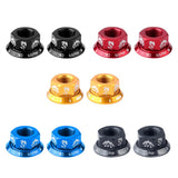 Maxbell Bicycle Hubs Nut M10 Folding Fixed Gear Bike Wheel Hubs Axle Screw Black