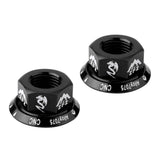 Maxbell Bicycle Hubs Nut M10 Folding Fixed Gear Bike Wheel Hubs Axle Screw Black