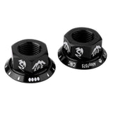 Maxbell Bicycle Hubs Nut M10 Folding Fixed Gear Bike Wheel Hubs Axle Screw Black