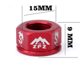 Maxbell Bicycle Hubs Nut M10 Folding Fixed Gear Bike Wheel Hubs Axle Screw Red