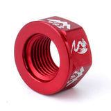 Maxbell Bicycle Hubs Nut M10 Folding Fixed Gear Bike Wheel Hubs Axle Screw Red