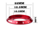 Maxbell Bicycle Hubs Nut M10 Folding Fixed Gear Bike Wheel Hubs Axle Screw Red