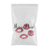 Maxbell Bicycle Hubs Nut M10 Folding Fixed Gear Bike Wheel Hubs Axle Screw Red