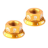 Maxbell Bicycle Hubs Nut M10 Folding Fixed Gear Bike Wheel Hubs Axle Screw Gold