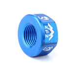Maxbell Bicycle Hubs Nut M10 Folding Fixed Gear Bike Wheel Hubs Axle Screw Blue