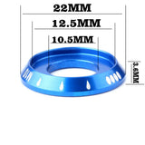 Maxbell Bicycle Hubs Nut M10 Folding Fixed Gear Bike Wheel Hubs Axle Screw Blue