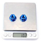 Maxbell Bicycle Hubs Nut M10 Folding Fixed Gear Bike Wheel Hubs Axle Screw Blue