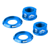 Maxbell Bicycle Hubs Nut M10 Folding Fixed Gear Bike Wheel Hubs Axle Screw Blue