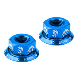 Maxbell Bicycle Hubs Nut M10 Folding Fixed Gear Bike Wheel Hubs Axle Screw Blue