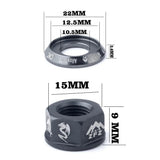 Maxbell Bicycle Hubs Nut M10 Folding Fixed Gear Bike Wheel Hubs Axle Screw Titanium