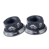 Maxbell Bicycle Hubs Nut M10 Folding Fixed Gear Bike Wheel Hubs Axle Screw Titanium