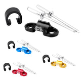 Maxbell Aluminum Alloy MTB Mountain Bike Cable Housing Guide Base Rivet C Clip Black