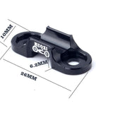 Maxbell Aluminum Alloy MTB Mountain Bike Cable Housing Guide Base Rivet C Clip Black