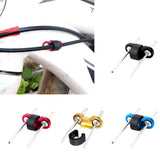 Maxbell Aluminum Alloy MTB Mountain Bike Cable Housing Guide Base Rivet C Clip Black