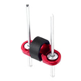 Maxbell Aluminum Alloy MTB Mountain Bike Cable Housing Guide Base Rivet C Clip Red