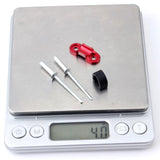 Maxbell Aluminum Alloy MTB Mountain Bike Cable Housing Guide Base Rivet C Clip Red