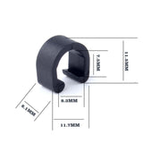 Maxbell Aluminum Alloy MTB Mountain Bike Cable Housing Guide Base Rivet C Clip Blue