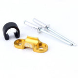 Maxbell Aluminum Alloy MTB Mountain Bike Cable Housing Guide Base Rivet C Clip Gold