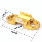 Maxbell Aluminum Alloy MTB Mountain Bike Cable Housing Guide Base Rivet C Clip Gold