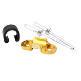 Maxbell Aluminum Alloy MTB Mountain Bike Cable Housing Guide Base Rivet C Clip Gold