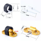Maxbell Aluminum Alloy MTB Mountain Bike Cable Housing Guide Base Rivet C Clip Gold