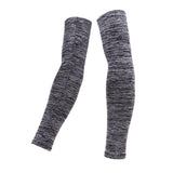 Maxbell 1 Pair Summer Cycling Arm Sleeves Anti UV Oversleeve Cover Gray-M