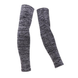 Maxbell 1 Pair Summer Cycling Arm Sleeves Anti UV Oversleeve Cover Gray-M