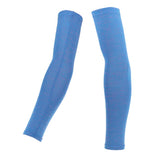Maxbell 1 Pair Summer Cycling Arm Sleeves Anti UV Oversleeve Cover Royal Purple-M