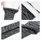 Maxbell 1 Pair Summer Cycling Arm Sleeves Anti UV Oversleeve Cover Gray-L