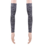 Maxbell 1 Pair Summer Cycling Arm Sleeves Anti UV Oversleeve Cover Gray-XL