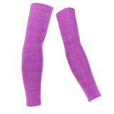 Maxbell 1 Pair Summer Cycling Arm Sleeves Anti UV Oversleeve Cover Fuchsia-XL