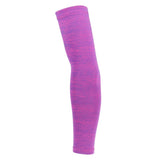 Maxbell 1 Pair Summer Cycling Arm Sleeves Anti UV Oversleeve Cover Fuchsia-XL