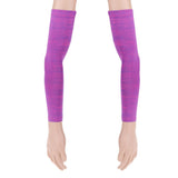 Maxbell 1 Pair Summer Cycling Arm Sleeves Anti UV Oversleeve Cover Fuchsia-XL
