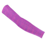 Maxbell 1 Pair Summer Cycling Arm Sleeves Anti UV Oversleeve Cover Fuchsia-XL