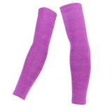 Maxbell 1 Pair Summer Cycling Arm Sleeves Anti UV Oversleeve Cover Fuchsia-XL