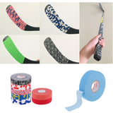 Maxbell Cloth Hockey Stick Handle Sticky Grip Tape Ice Hockey Wrap Blue White